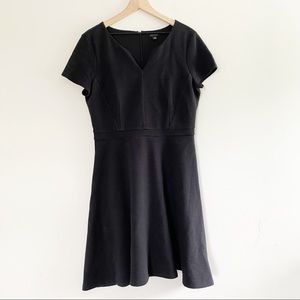 Ann Taylor Ribbed Ponte Knit Fit & Flare Dress Size 12